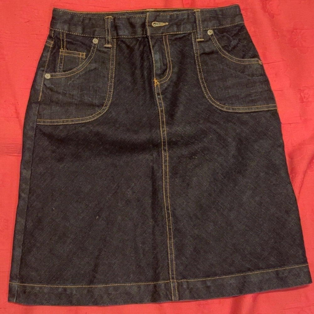 Banana Republic Dark Blue Pencil Skirt